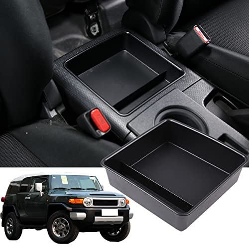 YUECHI For Toyota FJ Cruiser 2007-2021 car center console side outlet storage bag trunk storage box (Central control armrest box storage box) - Image 1