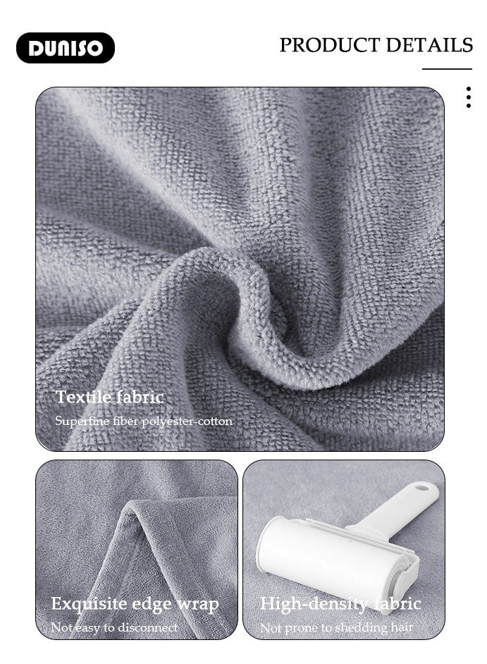 DUNISO Ultra Soft Microfiber Women Bathrobe , Absorbent Soft and Breathable，Lightweight Spa Robe，Off Shoulder Women's Soft Wrap Towel for  Home, Bathroom, Postpartum - Image 3