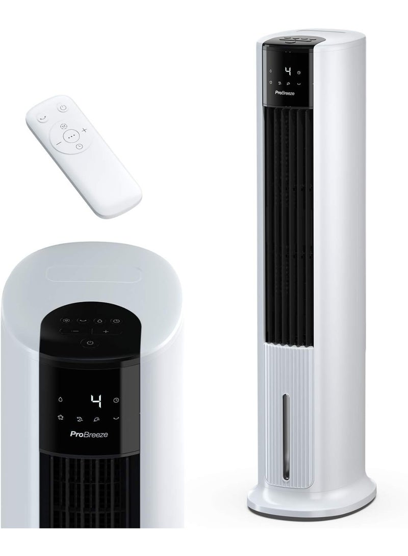 Pro Breeze Portable Air Conditioner 7L Evaporative Air Cooler 42" Portable Tower Fan, 3 Speeds with Remote, Automatic Oscillation, 10 Hour Timer & Sleep, Natural & Humidification Mode for Home/Office - Image 1