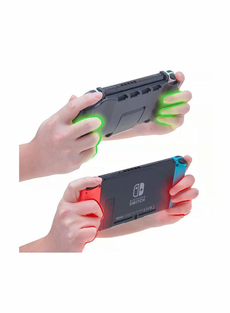 Zikra Fit for Switch OLED Grip, for Switch OLED Accessories Grip with Game Storage and Kickstand, Hand Grip Compatible with for Nintendo Switch and for Switch OLED - Image 2