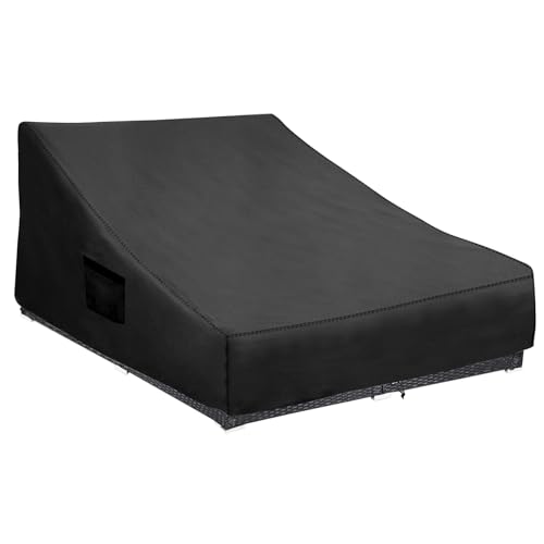 WORUO Outdoor Rattan Sunbed Cover 600D tear resistant UV resistant rattan sofa waterproof cover - Image 1