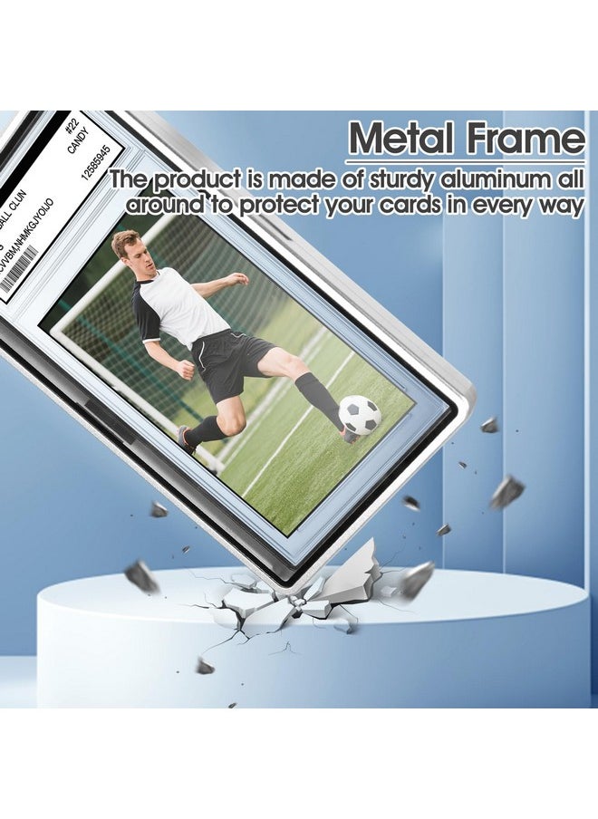 DEDC DEDC PSA Slab Case - 2 Pcs, Magnetic Metal Graded Card Protector for PSA/CGC/BGS/CSG Slab, Card Display and Guard, Graded Card Slab Holder, Slab Bumper with U-V Protection for Baseball Football Gaming Sports Cards  - Image 5