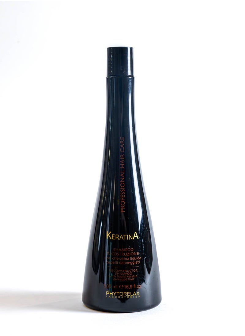 Phytorelax Liquid Keratin Repair Shampoo for Dry, Curly, and Damaged Hair - 500 ml  - Image 1