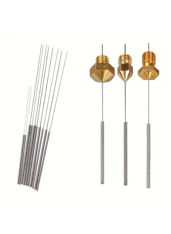 3D Printer Nozzle Cleaning Needle Set 0 35mm Stainless Steel Tool 10pcs - Image 4