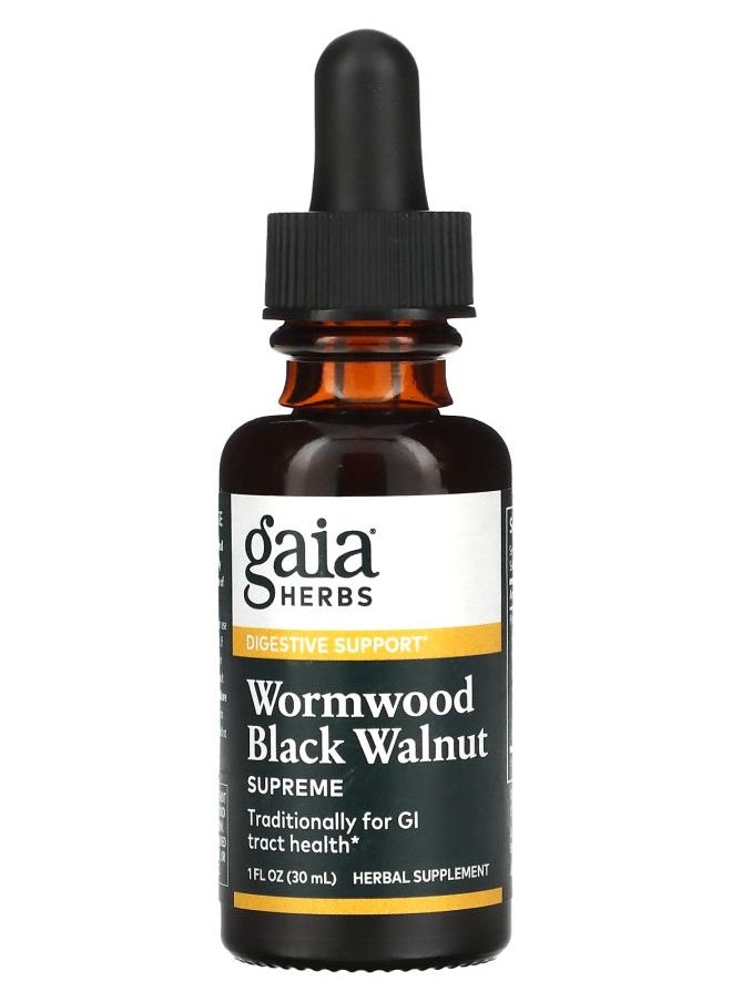 Gaia Herbs Wormwood Black Walnut Supreme 1 fl oz (30 ml) 