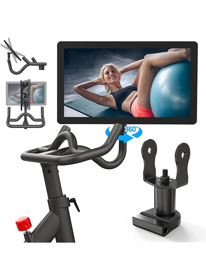 KASTWAVE Movement Monitor Adjuster 360 Degree Aviation Aluminum Screen Monitor Adjuster for Peloton Bike (Not Compatible with Peloton Bike+) - Image 1