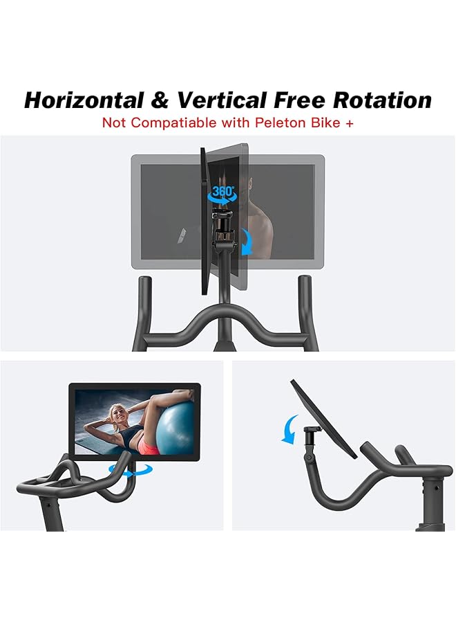 KASTWAVE Movement Monitor Adjuster 360 Degree Aviation Aluminum Screen Monitor Adjuster for Peloton Bike (Not Compatible with Peloton Bike+) - Image 3