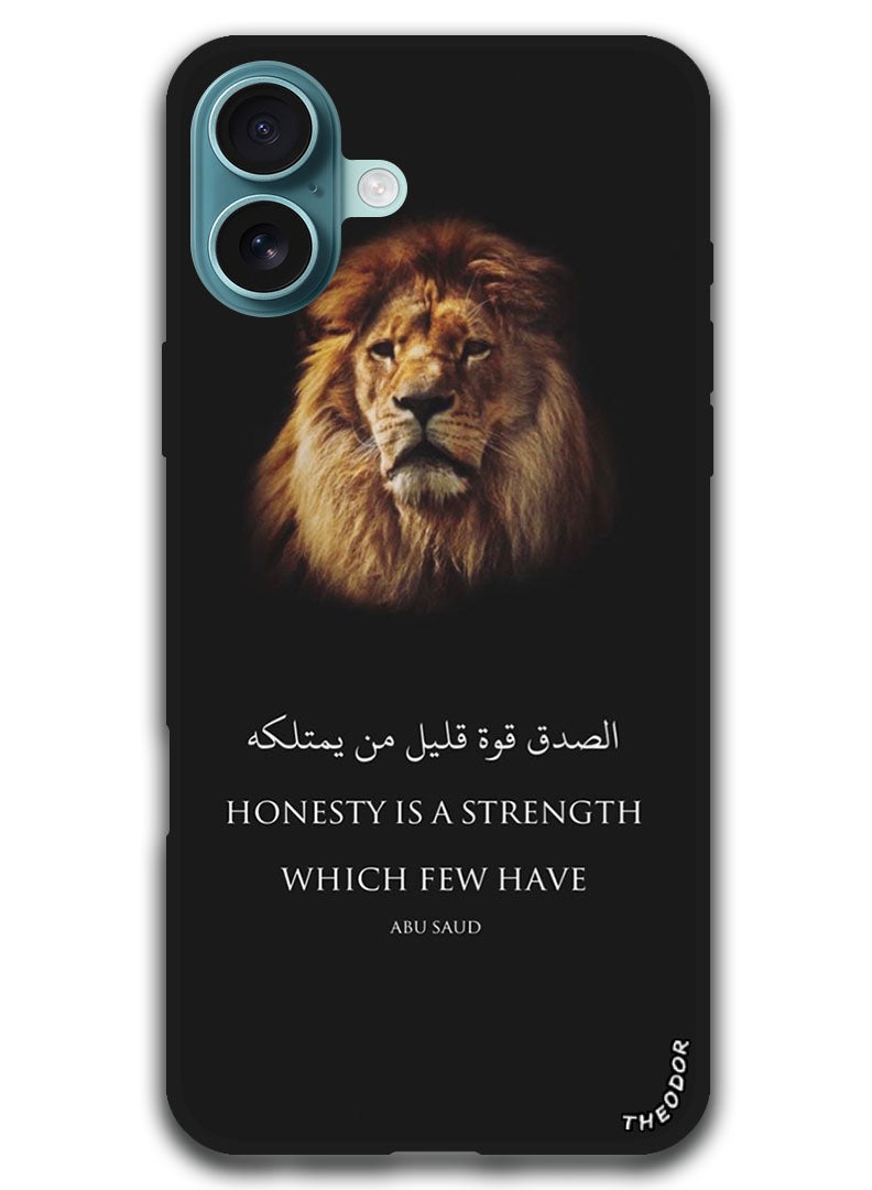 Theodor Protective Case Anti Scratch Shock Proof Bumper Cover For iPhone 16 (6.1)-inch Arabic Design (98) - Image 1