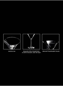 Krosno Krosno Martini Cocktail Glasses | Set of 6 | 5.1 oz | Elite Collection | Perfect for Home, Restaurants and Parties | Dishwasher Safe  - Image 3
