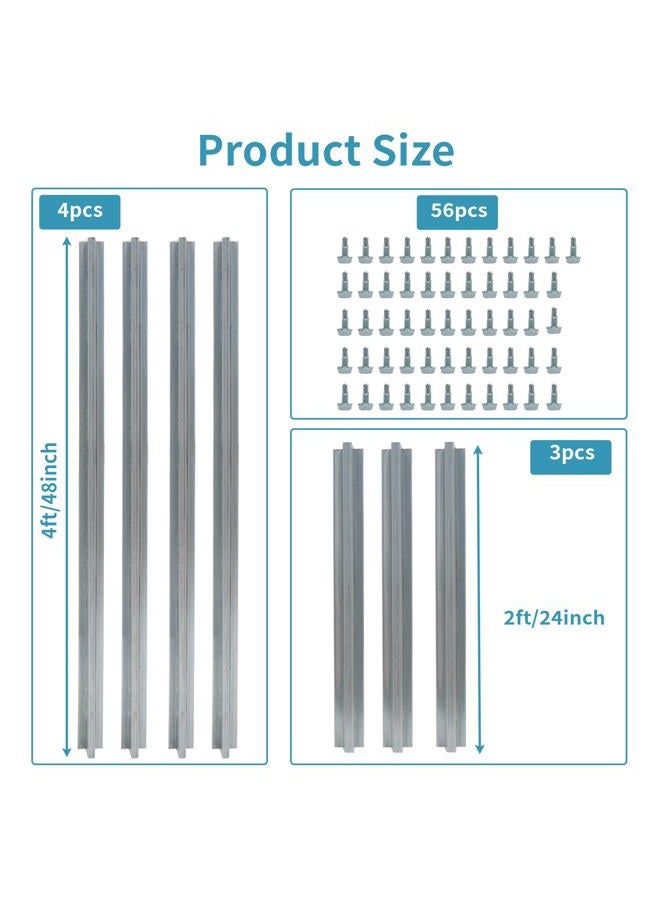 RDUIGT Garage Door Strut 16Ft Garage Door Reinforcement Bracket Garage Door Support Brace Repair Kit Prevents Bending and Sagging - Image 2
