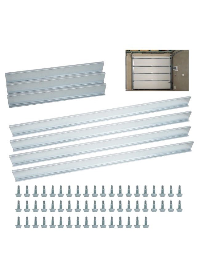 RDUIGT Garage Door Strut 16Ft Garage Door Reinforcement Bracket Garage Door Support Brace Repair Kit Prevents Bending and Sagging - Image 1