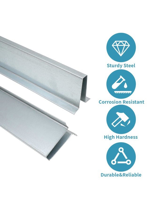 RDUIGT Garage Door Strut 16Ft Garage Door Reinforcement Bracket Garage Door Support Brace Repair Kit Prevents Bending and Sagging - Image 5