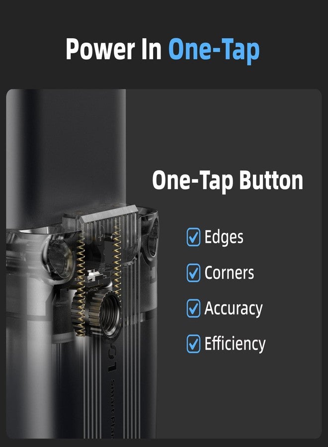 HOZO M-Cube Laser Measuring Tool Adaptor, 01 Smart Planner - Features 360° Joystick for Capturing Floorplans from Any Angle, One-Tap Button for Precise Edge and Corner Measurements - Image 4