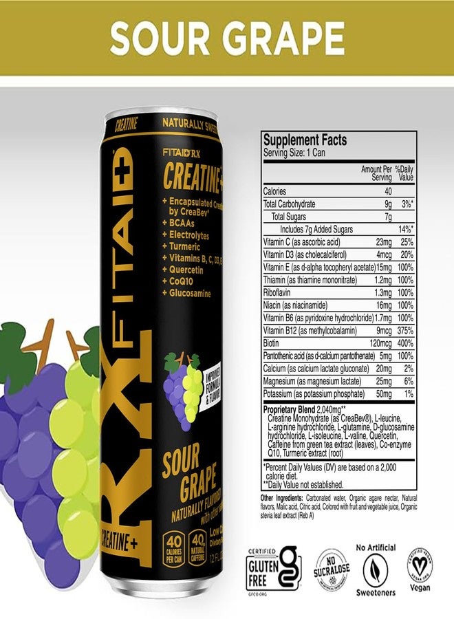 لايف ايد مزيج التعافي LIFEAID FITAID RX Plus مع الكرياتين، والأحماض الأمينية المتفرعة السلسلة، والجلوكوزامين، والإلكتروليتات، نقي 100%، مناسب لنظام باليو الغذائي، نباتي وخالٍ من الغلوتين، علب سعة 12 أونصة سائلة (عبوة من 4 علب) - Image 3