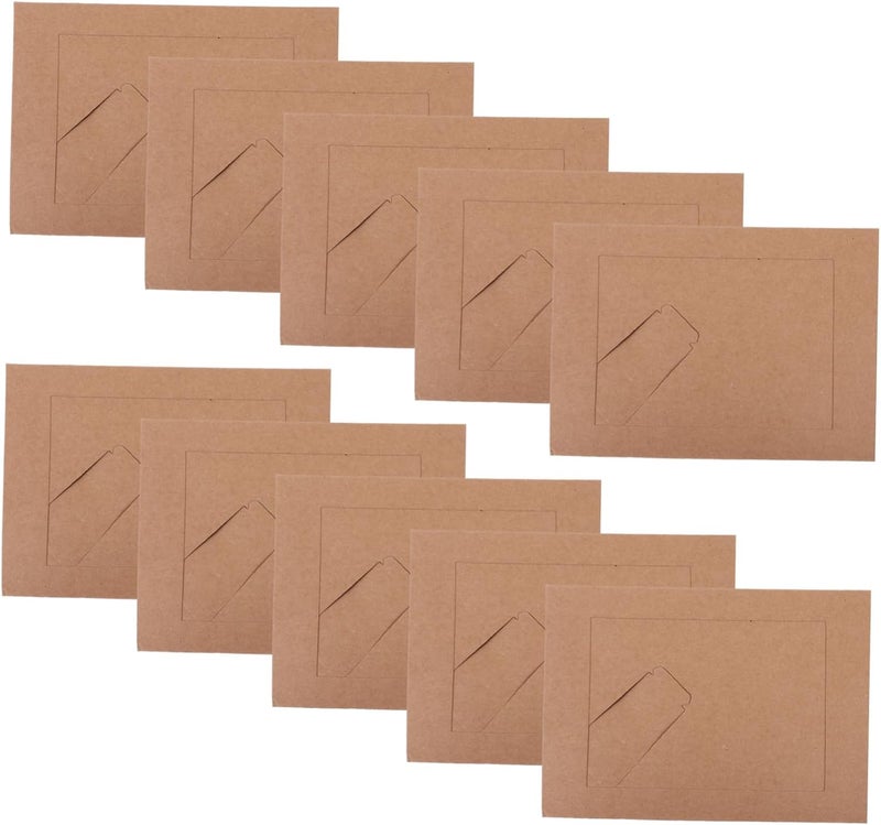 Multi-purpose 10pcs Paper Picture Frames Rustic Photo Display Holders for Home Decor for Graduation Travel and Party Memories Versatile Crafting All storage space compatible Global trendy simple build Nationwide delivery Universal design Full land route delivery Extra part combo compatible KSA stocked goods Solid anti-deform Budget friendly premium quality Gulf climate fit All budget friendly options Nationwide warehouse layout Neat shape Market need oriented construction Global standard quality Permanent & temporary usable Trendy natural assorted colors Widely used design Global upgraded practical design Intercity storage hub Storage & transit friendly All-season available stock General compatible design Diverse purchase plan - Image 1