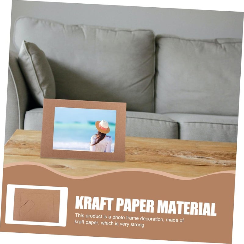 Multi-purpose 10pcs Paper Picture Frames Rustic Photo Display Holders for Home Decor for Graduation Travel and Party Memories Versatile Crafting All storage space compatible Global trendy simple build Nationwide delivery Universal design Full land route delivery Extra part combo compatible KSA stocked goods Solid anti-deform Budget friendly premium quality Gulf climate fit All budget friendly options Nationwide warehouse layout Neat shape Market need oriented construction Global standard quality Permanent & temporary usable Trendy natural assorted colors Widely used design Global upgraded practical design Intercity storage hub Storage & transit friendly All-season available stock General compatible design Diverse purchase plan - Image 4