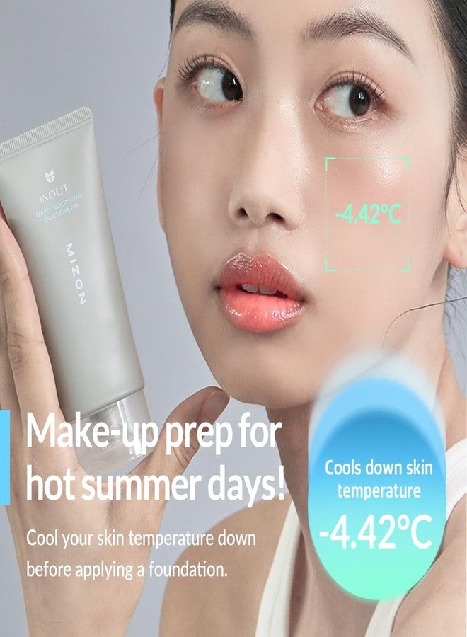 Mizon Inout Daily Soothing Sunscreen Spf50+ Pa++++ | Moisturizing - No White Cast - Suitable for Acne-Prone Skin - Reduces Redness - Cools down skin temp - 50 ml - Image 5