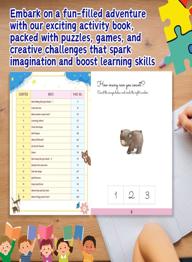 Sakuya Toddlers Delight Activity Book for 3 Year Old | Brain Boosting Activities for Kids 3-5 Years | Top Toddler Activity Toys | Fun and Educational Kids Books for 3+ Year-Old Children - Image 3