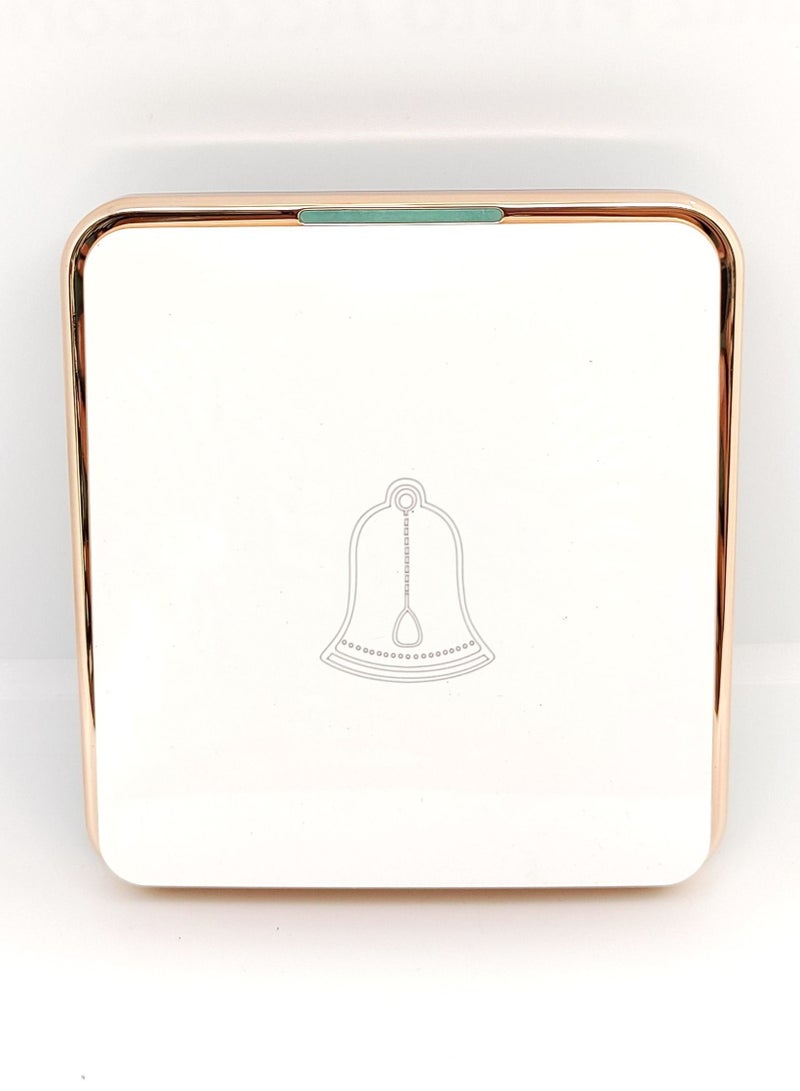 CHT Push Bell Switch Gold/White - Image 2