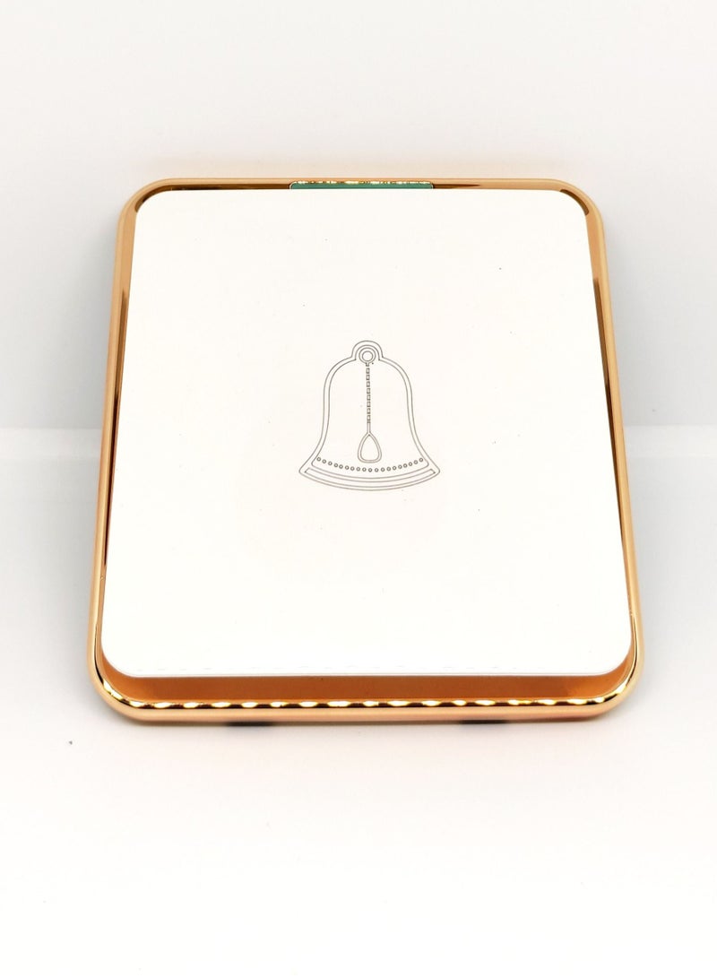 CHT Push Bell Switch Gold/White - Image 1