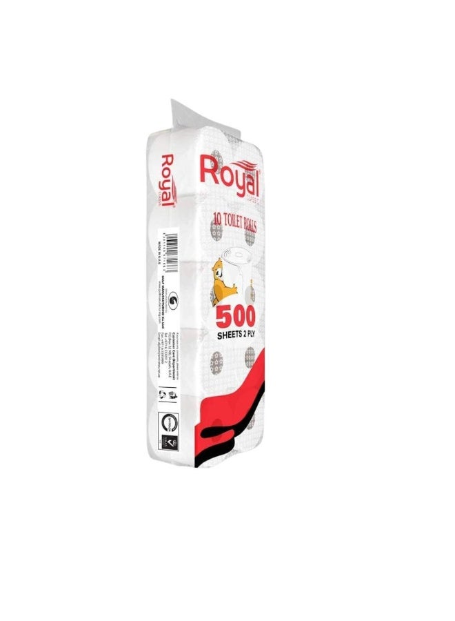 Royal Classic Toilet Roll 500 Sheets Pack Of 20 Rolls - Image 3