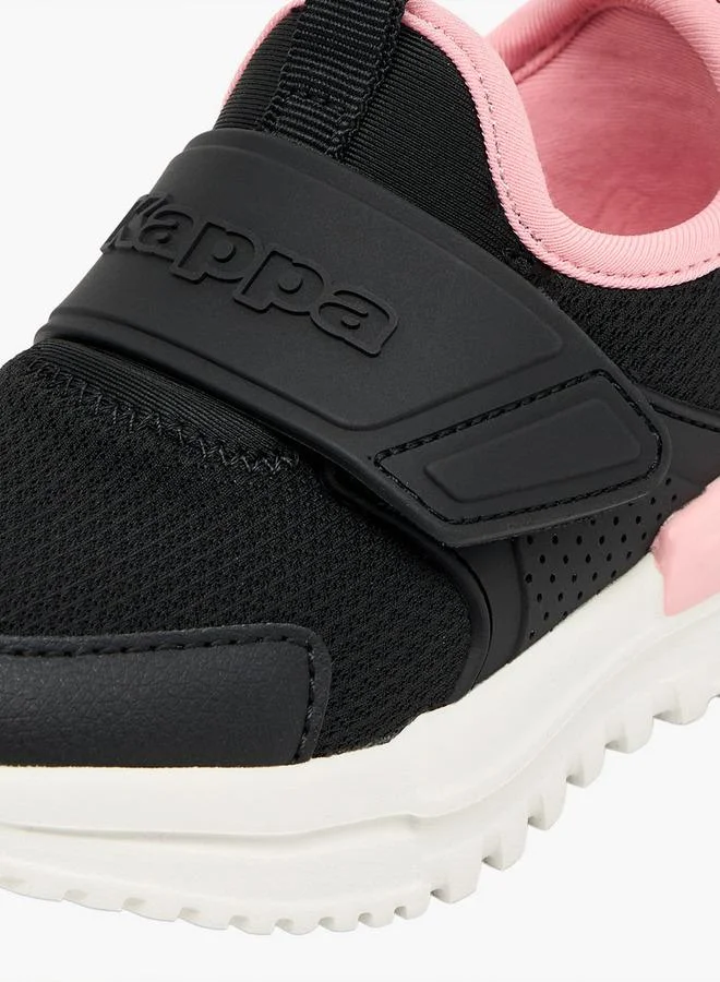 Kappa BLACK Girls Panelled Hook & Loop Sports Shoes for Women | Best Price UAE