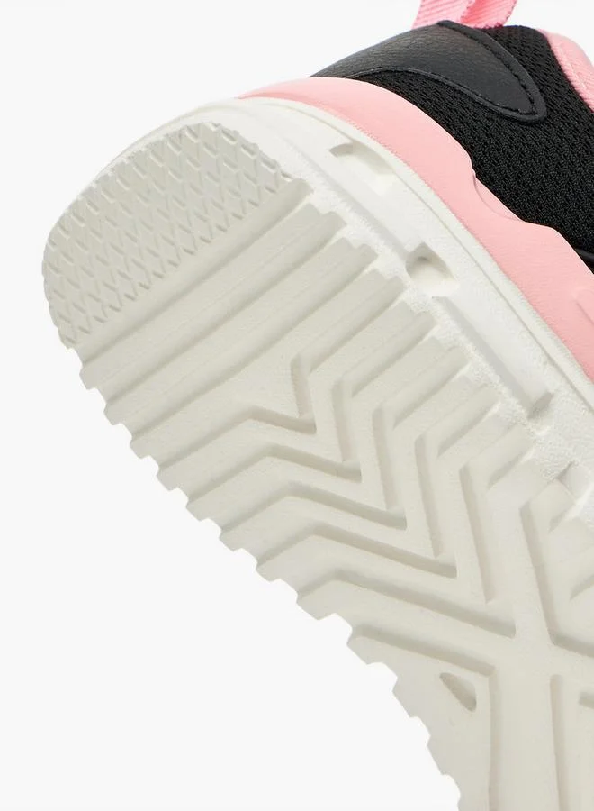 Kappa BLACK Girls Panelled Hook & Loop Sports Shoes for Women | Best Price UAE