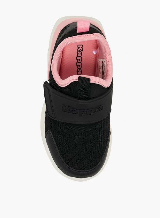 Kappa BLACK Girls Panelled Hook & Loop Sports Shoes for Women | Best Price UAE