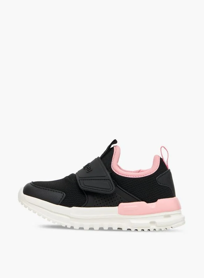Kappa BLACK Girls Panelled Hook & Loop Sports Shoes for Women | Best Price UAE