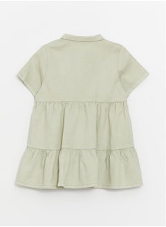 LC WAIKIKI Shirt Collar Short Sleeve Baby Girl Dress  - Image 3