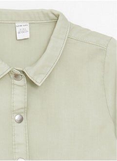 LC WAIKIKI Shirt Collar Short Sleeve Baby Girl Dress  - Image 2