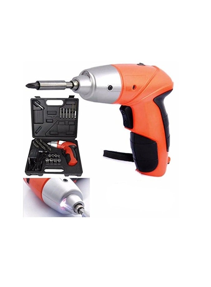 45-Piece Cordless Screwdriver Set Rechargeable Battery Powered Handy Drill with Bits Holder - Image 3