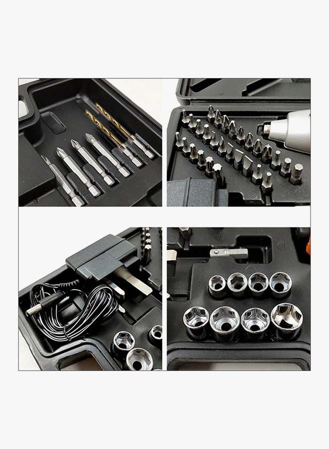 45-Piece Cordless Screwdriver Set Rechargeable Battery Powered Handy Drill with Bits Holder  - Image 2