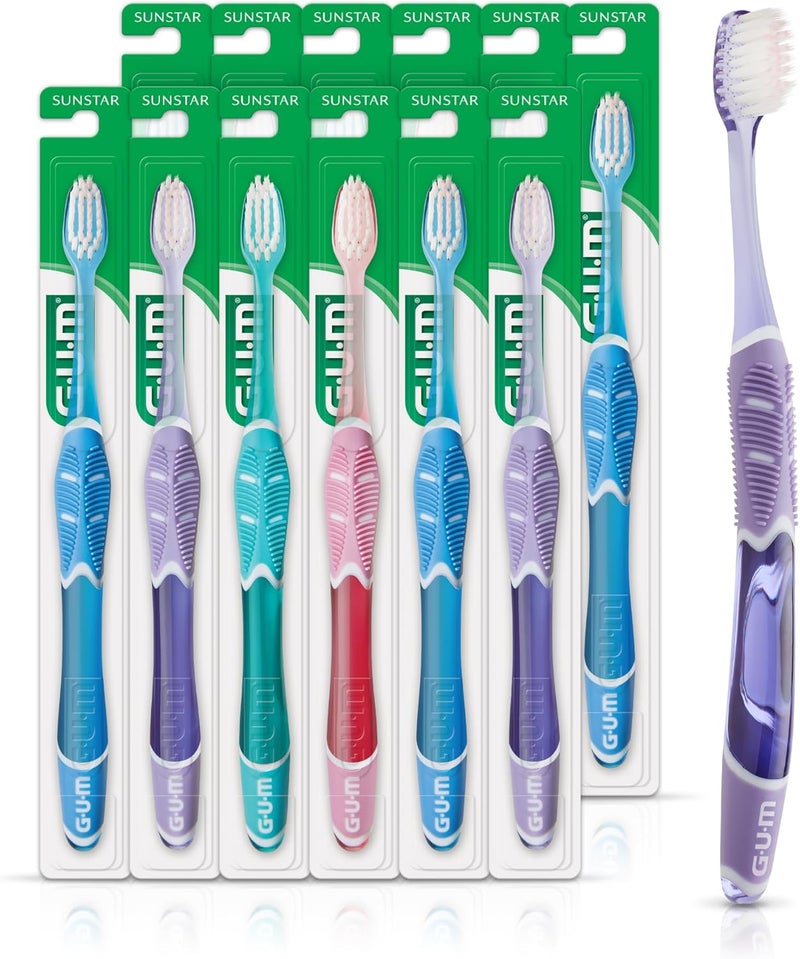 جم فرشاة أسنان 527 Technique Deep Clean برأس مدمج وشعيرات ناعمة، عدد 12 قطع - Image 1