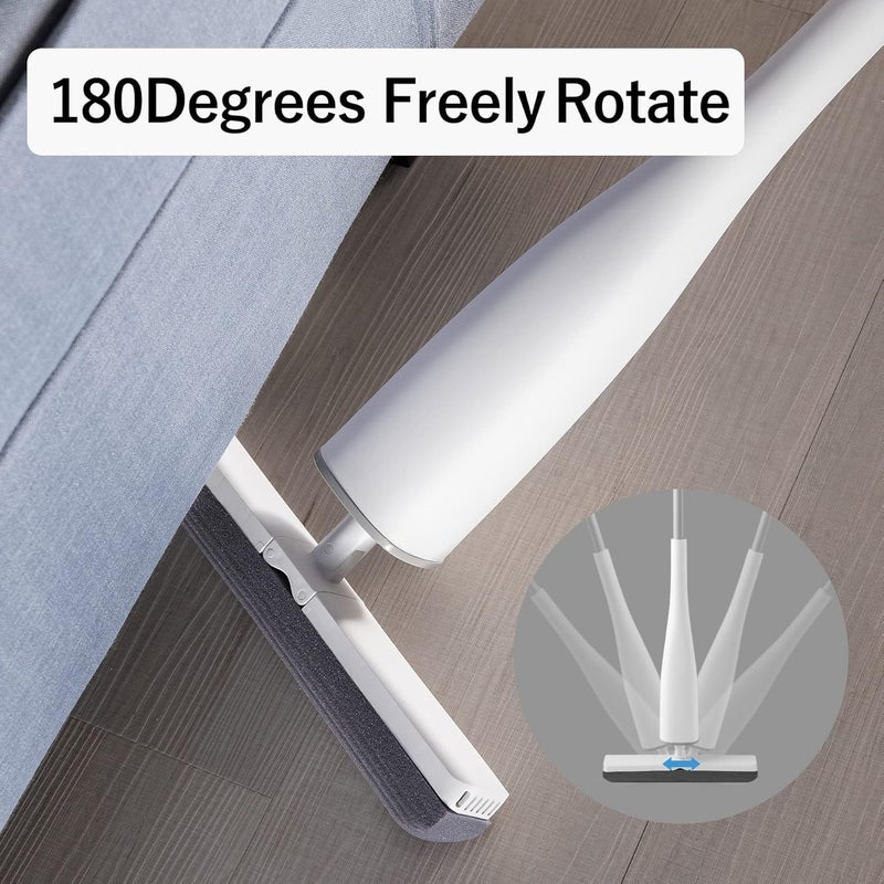 Prapatti Squeeze Butterfly Mop Versatile Floor Cleaning Tool with Squeeze Mechanism Adjustable Handle and Microfiber Pad Ideal for Hardwood and Tile Floors Includes Bucket and Wringer - Image 4