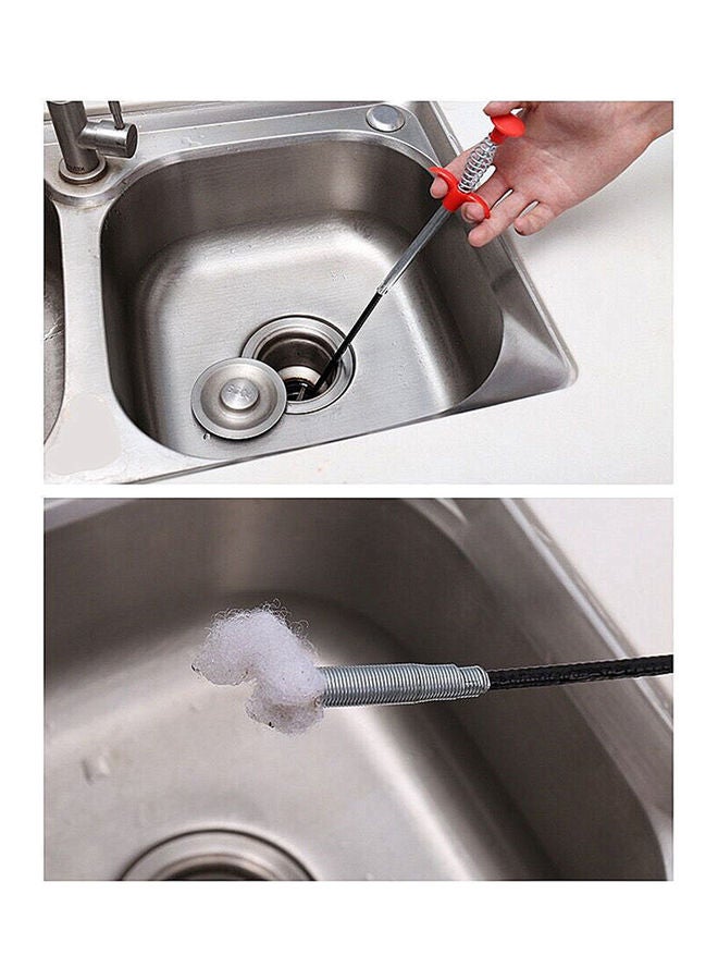 NIBEMINENT Plumbing Drain Clog Remover Black/Silver/Red - Image 2