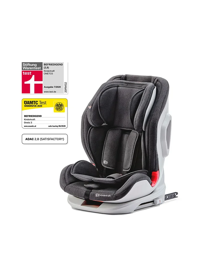 Kinderkraft Car Seat Oneto3 With Isofix System Black, 0 2 Months