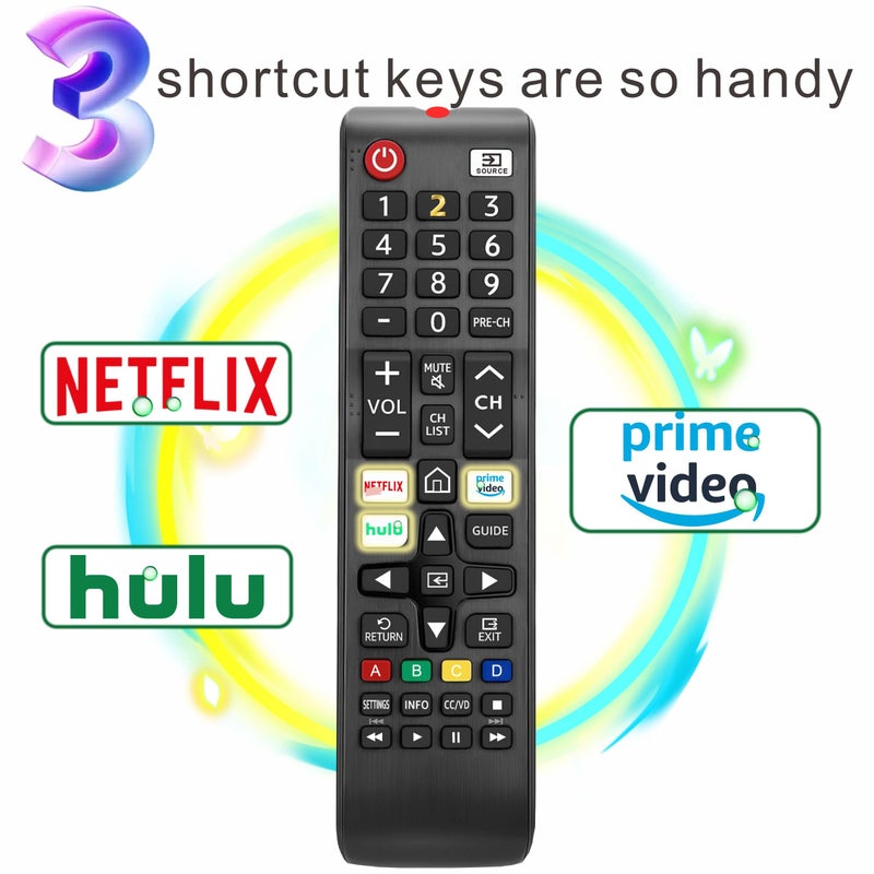 B BraiNice ã€Pack of 2ã€‘ Compatible with All Samsung Remote Replacement 2025-2001, Compatible for All Samsung Smart TV, Hotel Specific Model, Control para tv Smart remoto - Image 5