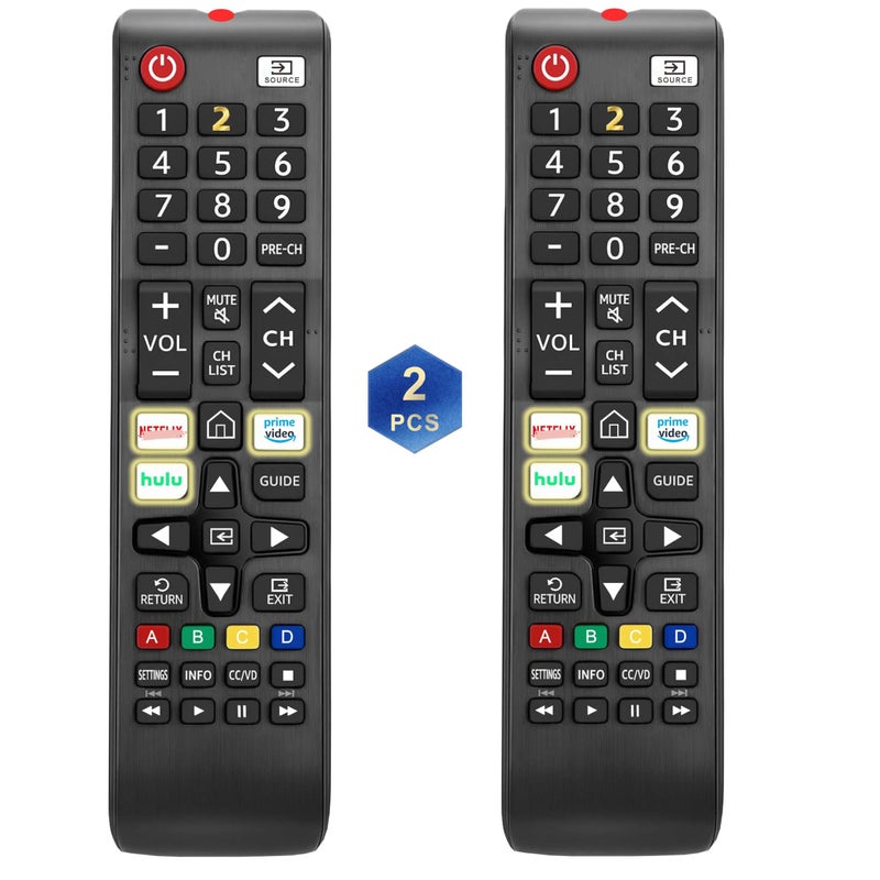 B BraiNice ã€Pack of 2ã€‘ Compatible with All Samsung Remote Replacement 2025-2001, Compatible for All Samsung Smart TV, Hotel Specific Model, Control para tv Smart remoto - Image 1