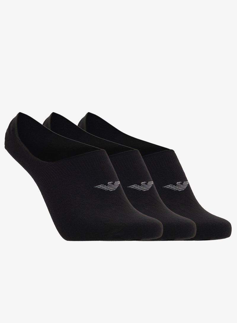 EMPORIO ARMANI 3 Pack Of Logo Liner Socks - Image 5
