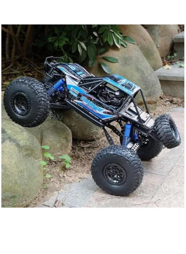 Large High Speed Four Wd Climbing Vehicle Model Bigfoot Monster Off road Remote Control Racing Toy Durable Blue - Image 2