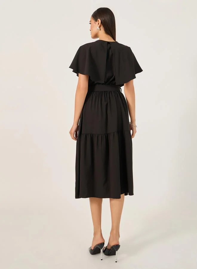 Styli Tiered Midi Dress
