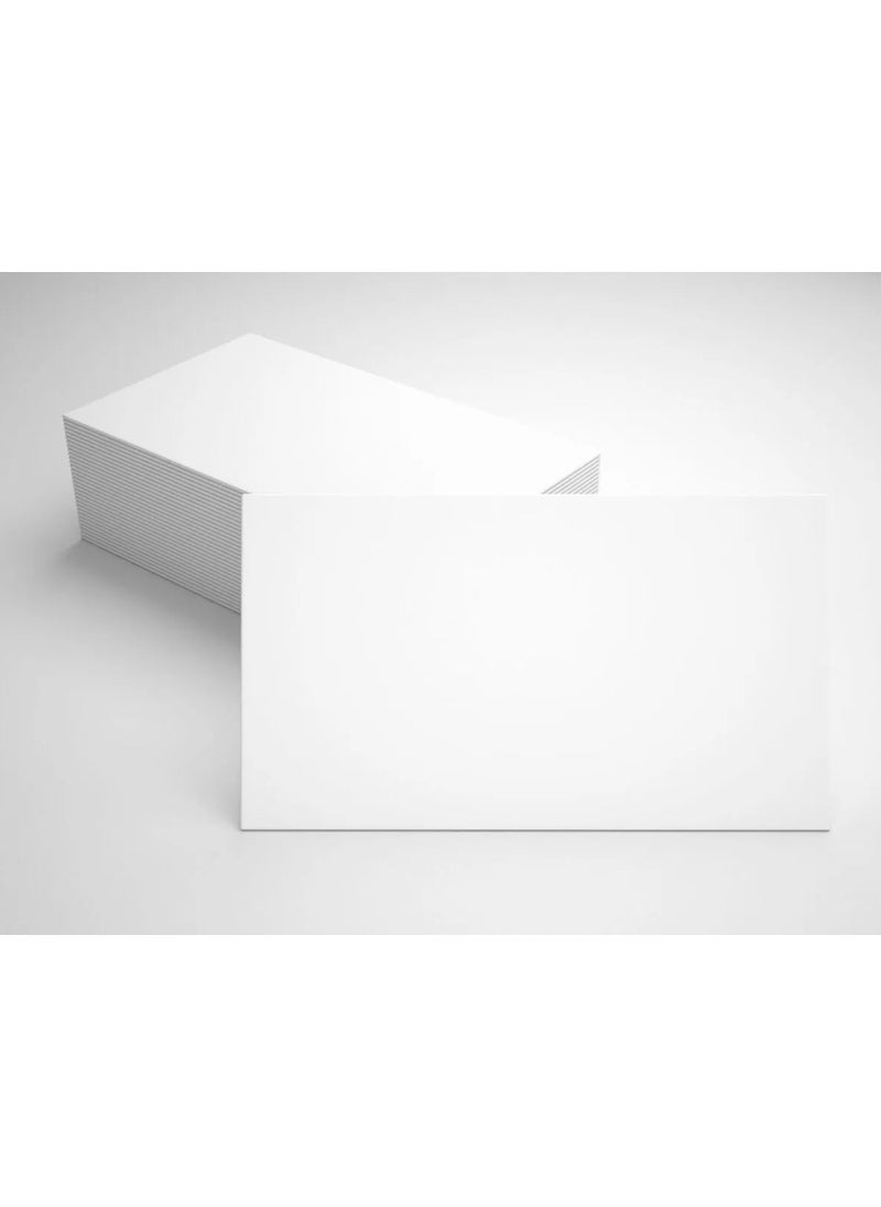 HSN Unprinted Blank Business Card Size 50 Pieces Thick Note Paper 8x5 cm  - Image 1