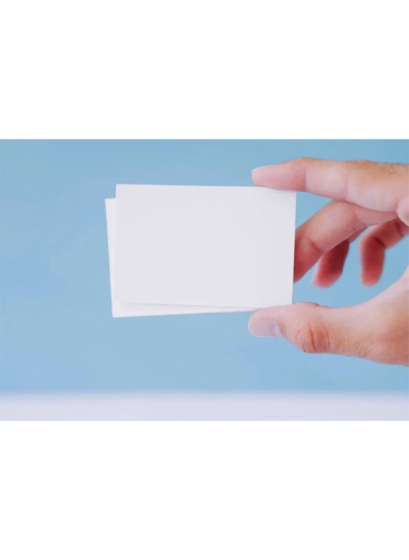 HSN Unprinted Blank Business Card Size 50 Pieces Thick Note Paper 8x5 cm  - Image 2