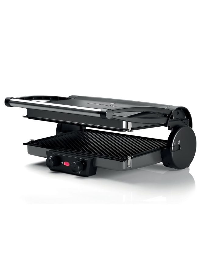 BOSCH Smart Grill, Digital Control, Meat Probe | Perfect Steaks, Guaranteed 2000 W TCG4215GB Silver/Black - Image 4