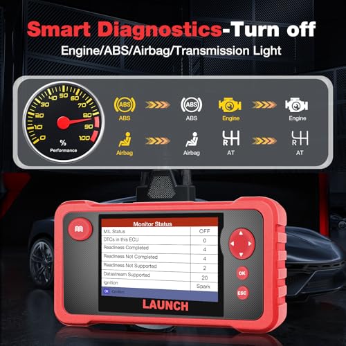 LAUNCH CRP123 V2.0 Elite OBD2 Scanner, 2025 New Engine/ABS/SRS/Transmission Car Diagnostic Tool With Oil Reset/Throttle Adaption/SAS Relearn , Check Engine Code Reader, Lifetime Free Update Scan Tool - Image 3