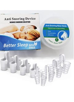 Oasisgalore 8 Pack Anti Snoring Nose Vents Devices Nasal Dilators, Snore Reducing Snore Stopper  - Image 1