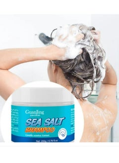 GUANJING shampoo Exfoliating with sea salt, rose and ginger extract 2 pcs 200g  - Image 4
