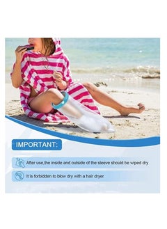 Captaintech Cast Cover for Shower Leg Adult Waterproof Cast Protector for Foot Reusable Shower Boot Cast Bag for Leg Cast Leg Cover for Showering After Surgery Watertight Seal to Keep Cast and Bandage Dry  - Image 4