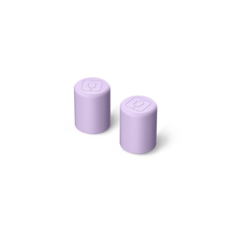 BrÃ¼Mate Magnetic Straw Caps | Silicone Straw Topper 2-pack | Dust & Dirt Resistant | Compatible with All Era and Resa Tumblers (Lavender) - Image 1